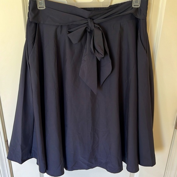 NWT, 3XL Afibi Womens Vintage High Waist A-Line Flared Midi Skirt with Pockets. - Picture 10 of 14